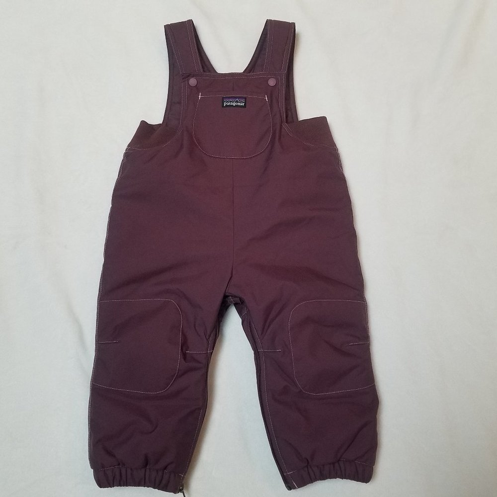 PATAGONIA SNOW PANTS/BIBS 12M DARK PLUM